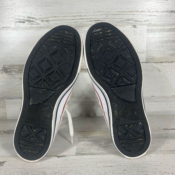 Converse Womens All Star‎ Ox Low Casual Sneaker Optical White Stripes Size 6.5 - Picture 7 of 8